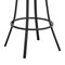 Armen Living Valerie 26" Swivel Slate Gray Faux Leather and Black Metal Bar Stool LCVLBAMBGR26 - alternate 2